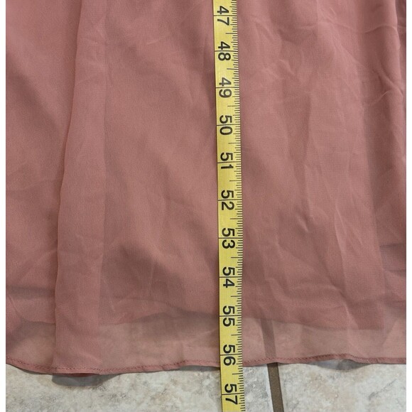 Lovely Lela Size 12R Desert Rose Sleeveless High Neck Chiffon Gown Formal - Picture 12 of 14